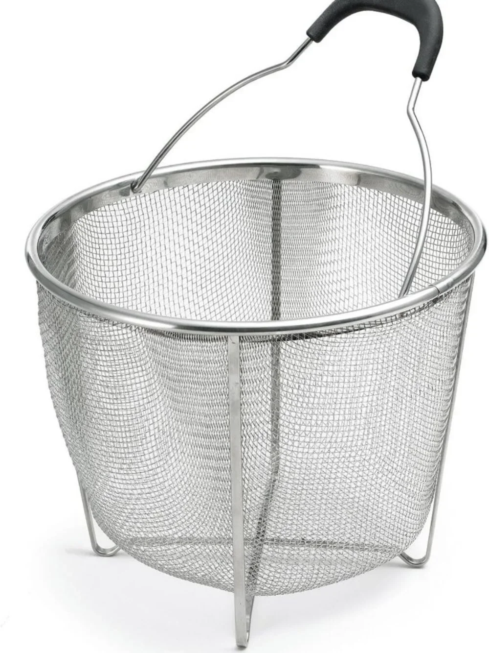 Stainless Steel 8-Inch Strainer & Steamer Insert Basket for Cooking Pasta